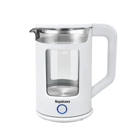 Ấm Siêu Tốc Nagakawa NAG0318 - Dung Tích 1.7L, Công Suất 1355W, Thiết Kế Sang Trọng, Tích Hợp Đèn LED và Cảm Biến Tự Ngắt