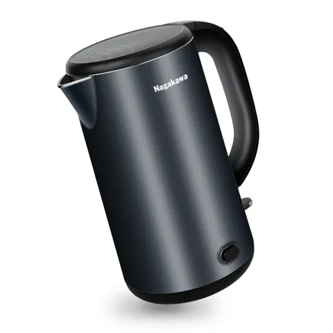 Ấm Siêu Tốc Nagakawa NAG0319 - 1800W, Inox Cao Cấp, Thiết Kế Tối Giản, Dung Tích 1.8L, Chức Năng Giữ Ấm, Tiết Kiệm Thời Gian
