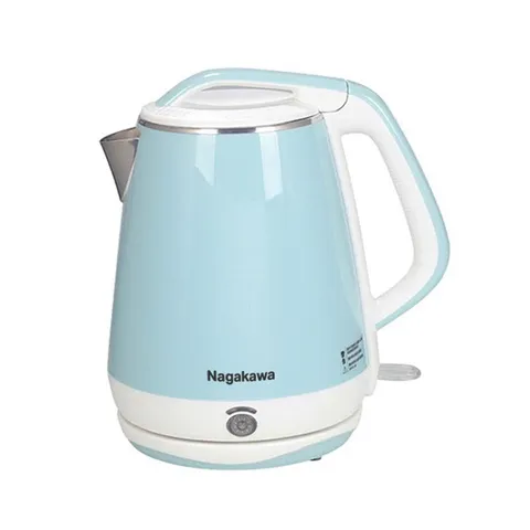 Ấm Siêu Tốc Nagakawa NKT2621 1.7L - Công Suất 1500W, Lưới Lọc Trà, Thiết Kế Thanh Lịch, Đun Nước Nóng Nhanh Chóng Cho Gia Đình