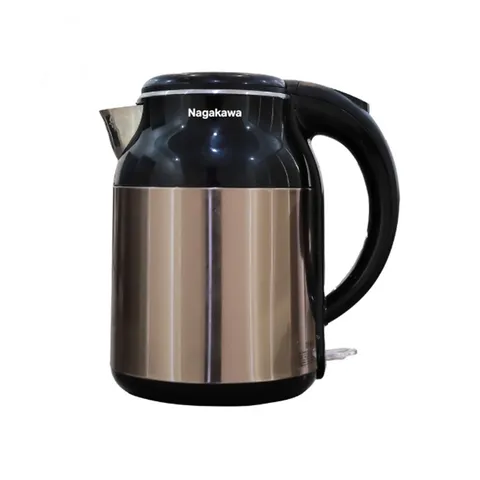 Ấm Siêu Tốc Nagakawa NKT2626 1.8L - Công Suất 1500W, Inox 304 Chống Cạn, Đế Xoay 360 Độ, Lưới Lọc Bã Trà Thông Minh