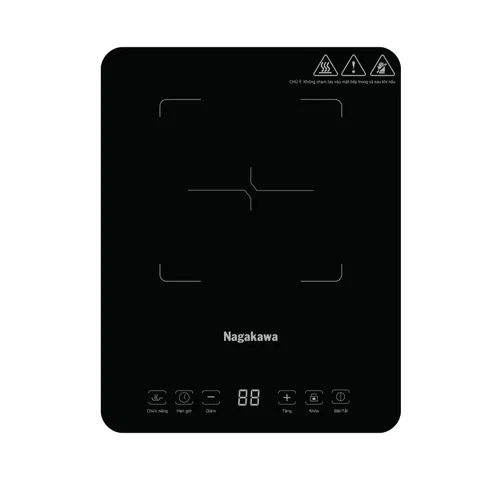 Bếp Điện Từ Nagakawa NAG0714 - Công Suất 2000W, Mặt Kính Chịu Lực, 10 Mức Điều Chỉnh, Tặng Kèm Nồi Lẩu Inox Tiện Dụng