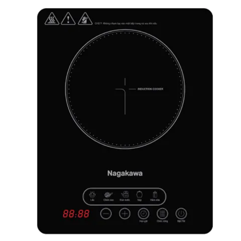 Bếp Điện Từ Nagakawa NIC6118 2000W - 5 Chế Độ Nấu, Tự Động Ngắt Khi Quá Nhiệt, Hẹn Giờ Tiện Lợi - Bếp Từ Cao Cấp