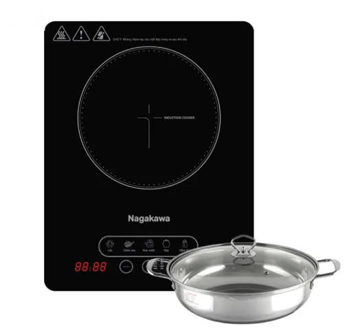 Bếp Điện Từ Nagakawa NIC6118 2000W - 5 Chế Độ Nấu, Tự Động Ngắt Khi Quá Nhiệt, Hẹn Giờ Tiện Lợi - Bếp Từ Cao Cấp