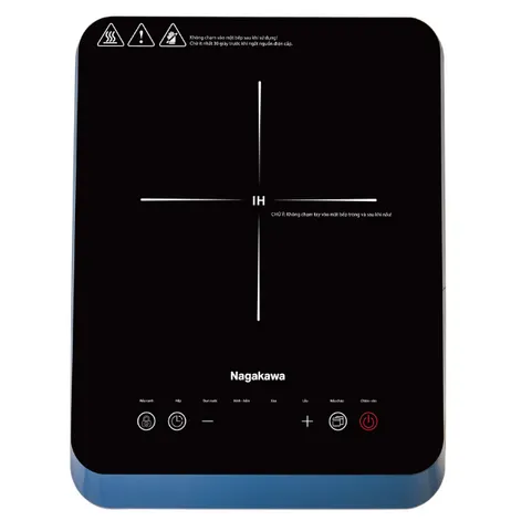 Bếp Điện Từ Nagakawa NIC6212 2200W - Bảng Điều Khiển Cảm Ứng, Nấu Ăn Tiện Ích, Tặng Kèm Nồi Lẩu Inox 30cm