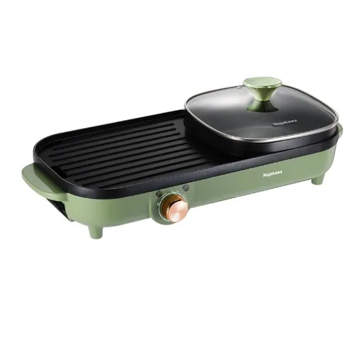 Bếp lẩu nướng điện Nagakawa NAG3104 1500W - Bếp nướng đa năng chống dính, thiết kế gọn nhẹ, phù hợp tiệc BBQ gia đình