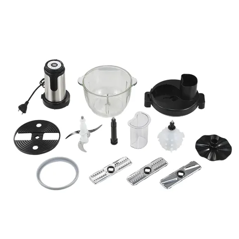 Máy Xay Thịt Đa Năng Nagakawa NAG0822 350W - 6 Chức Năng Xay, Thái, Băm, Đánh Trứng, Bóc Tỏi, Cối Thủy Tinh 2L