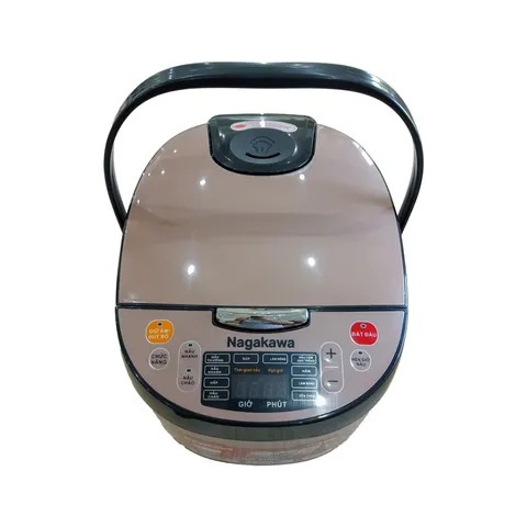 Nồi Cơm Điện Đa Năng Nagakawa NER5556 1.8L 850W - 10 Chế Độ Nấu, Lòng Chống Dính, Hẹn Giờ 24h - Tiện Lợi Cho Gia Đình 4-6 Người