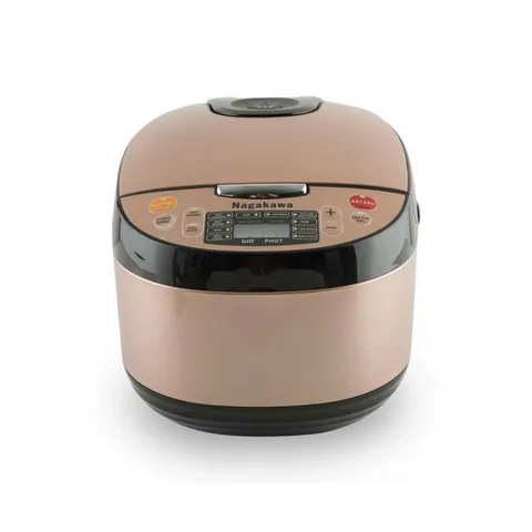 Nồi Cơm Điện Đa Năng Nagakawa NER5556 1.8L 850W - 10 Chế Độ Nấu, Lòng Chống Dính, Hẹn Giờ 24h - Tiện Lợi Cho Gia Đình 4-6 Người