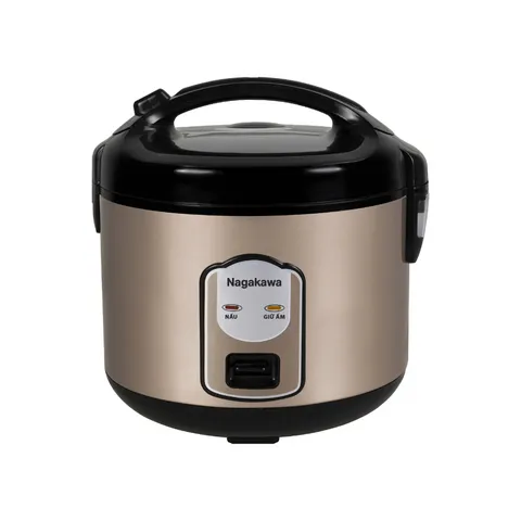 Nồi Cơm Điện Nagakawa NRC3811 1.5L - Thiết Kế Gọn Nhẹ, Nấu Cơm Ngon Cho Gia Đình 3-5 Người, Chức Năng Giữ Ấm, Dễ Dàng Sử Dụng