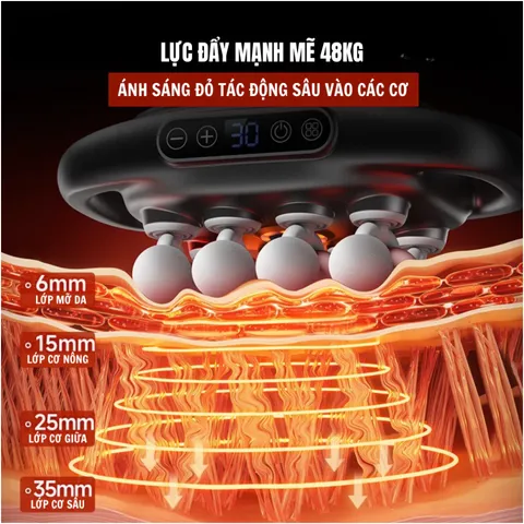 Máy Massage Toàn Thân Cầm Tay 16 Đầu Công Suất 35W - Thiết Bị Chăm Sóc Sức Khỏe Hiện Đại, Massage Đa Điểm Tại Nhà