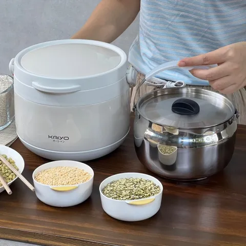 Nồi ủ chân không Kaiyo Nhật Bản - Ruột inox 304, giữ nhiệt lâu, tiết kiệm điện năng, nấu chín ngon cho gia đình - Dung tích 3L & 4.5L