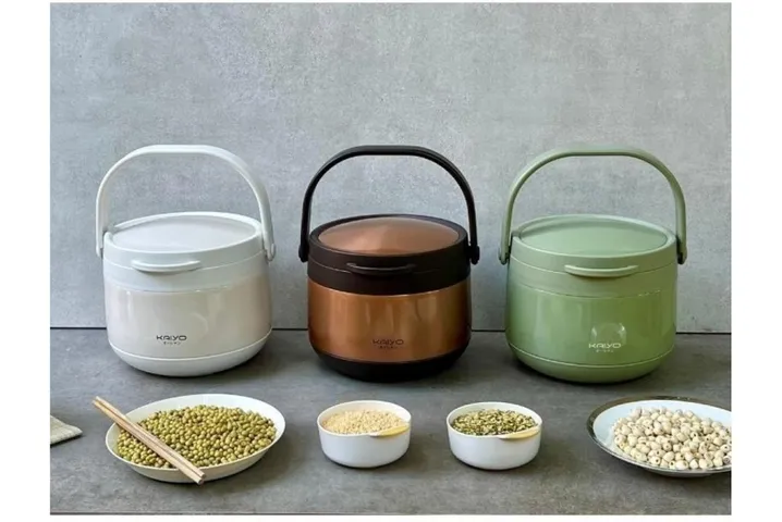 Nồi ủ chân không Kaiyo Nhật Bản - Ruột inox 304, giữ nhiệt lâu, tiết kiệm điện năng, nấu chín ngon cho gia đình - Dung tích 3L & 4.5L