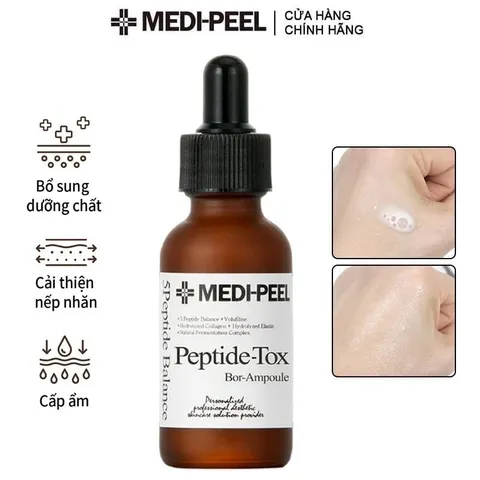 Serum Cấp Ẩm Medi-Peel Bor-Tox Peptide Ampoule 30ml - Hỗ Trợ Căng Bóng Da, Cải Thiện Nếp Nhăn, Tăng Độ Đàn Hồi Săn Chắc