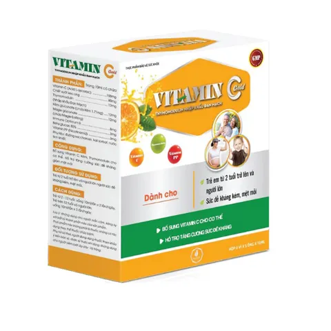 Siro Vitamin C Gold - Thực Phẩm Chức Năng Bổ Sung Vitamin C Tăng Cường Miễn Dịch, Hỗ Trợ Khỏe Mạch và Làm Sáng Da
