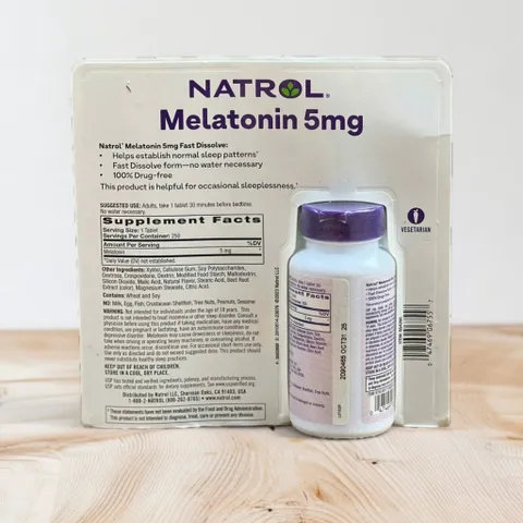 Viên ngậm Natrol Sleep 5mg 250 viên