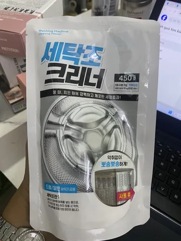 Set 2 bột tẩy lồng giặt washing machine