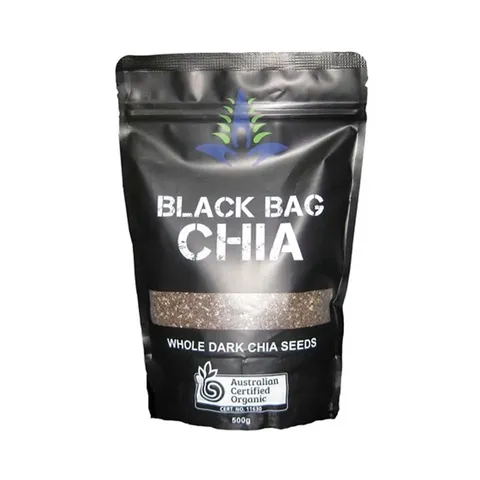 Hạt Chia Đen Hữu Cơ 500g - Dinh Dưỡng Từ Úc, Tăng Cường Sức Khỏe & Hỗ Trợ Tiêu Hóa, Thích Hợp Cho Chế Độ Ăn Lành Mạnh