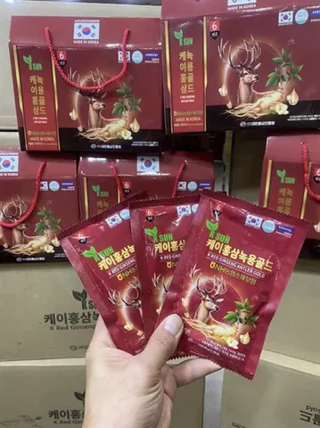 Nước hồng sâm nhung hươu 70ml x 20 gói