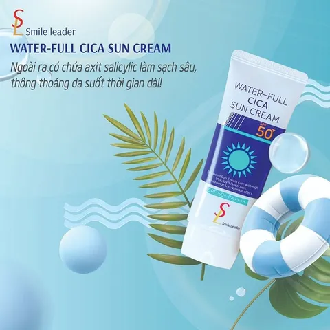 Kem Chống Nắng SL Smile Leader 60ml - Bảo Vệ Da Mụn, Chống UV, Dưỡng Ẩm Cho Da Nhạy Cảm, Hàn Quốc