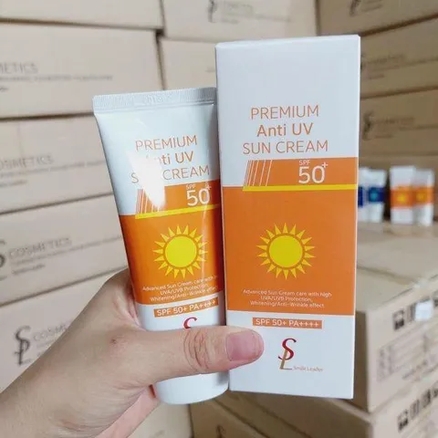 Kem chống nắng SL Smile Leader 60ml - bảo vệ da hiệu quả, cấp ẩm, chiết xuất thiên nhiên, phù hợp mọi loại da, sản phẩm Hàn Quốc