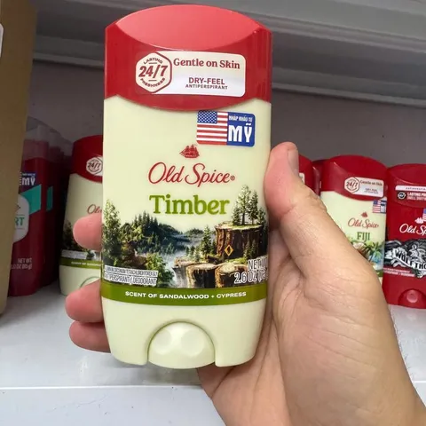 Sáp lăn Khử Mùi Old Spice Timber 73g sáp trắng nhập khẩu Mỹ