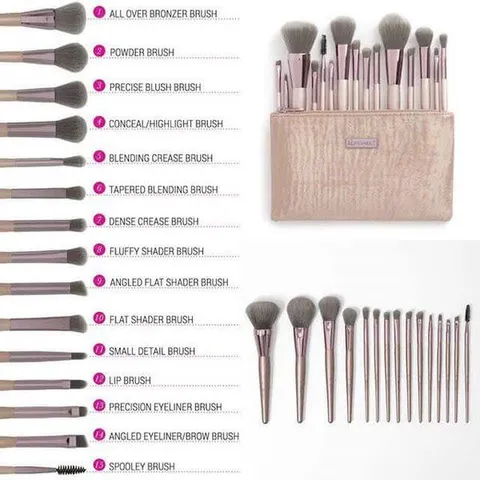 Bộ Cọ Trang Điểm 15 Cây BH Cosmetics Lavish Elegance - Thiết Kế Sang Trọng, Chất Liệu Cao Cấp, Phù Hợp Mọi Loại Da