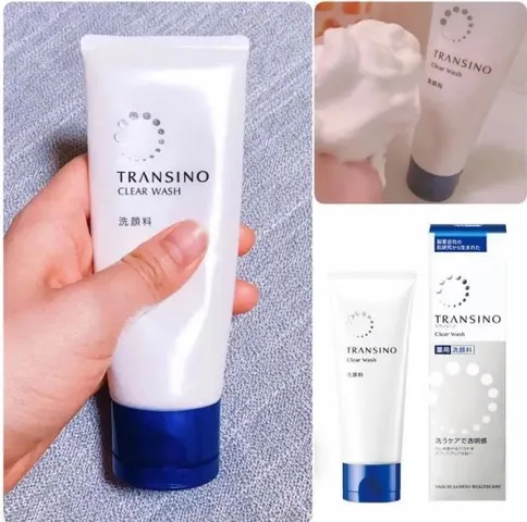 Sữa Rửa Mặt Gel Transino Clear Wash 110g - Dưỡng Sáng Da, Sạch Sâu, Phù Hợp Với Tất Cả Các Loại Da