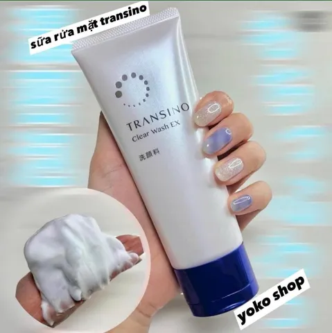 Sữa Rửa Mặt Gel Transino Clear Wash 110g - Dưỡng Sáng Da, Sạch Sâu, Phù Hợp Với Tất Cả Các Loại Da