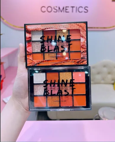 Bảng Phấn Mắt Nhũ 12 Ô Sivanna Colors Shine Blast Eyeshadow Palette màu 01 HF5015