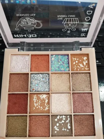 Set phấn mắt 16 ô Rindo nhũ kim tuyến Hàn Quốc NO.8147 - Mỹ phẩm trang điểm mắt lâu trôi, sắc màu đa dạng và bắt mắt
