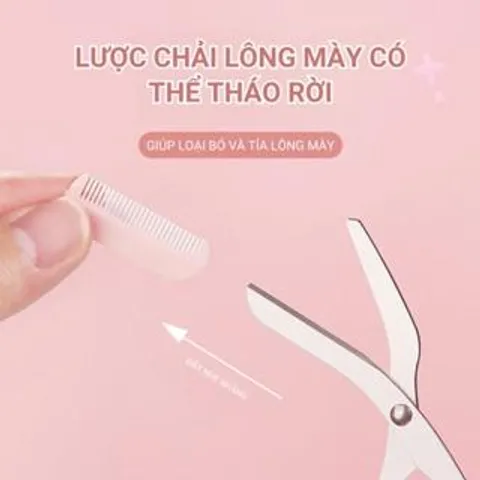 Bộ Dụng Cụ Cắt Tỉa Lông Mày Cao Cấp - Kéo và Lưỡi Dao Cạo Tiện Lợi, Chăm Sóc Sắc Đẹp Tại Nhà, Dành Cho Tín Đồ Làm Đẹp