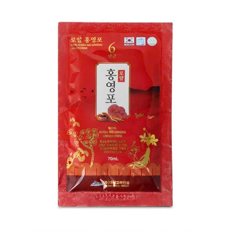 Nước Hồng Sâm Linh Chi Royal Daesan - Giải Pháp Tăng Cường Sức Khỏe Hàn Quốc (70ml x 30 Gói) - Tăng Đề Kháng, Giảm Căng Thẳng