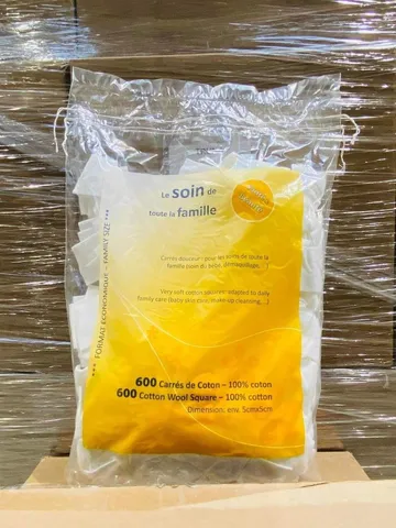 Bông Tẩy Trang Đa Năng 600 Miếng TETRA A L'ETAT PUR - Nhẹ Nhàng Cho Da Nhạy Cảm, Chất Liệu Tự Nhiên, Sản Phẩm Hàng Pháp