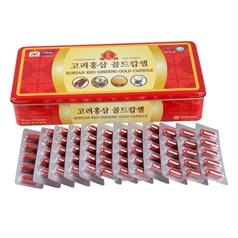 Viên Hồng Sâm Đông Trùng Hạ Thảo - Thực phẩm chức năng, Hỗ trợ sức khỏe, Tăng cường sinh lực, Giảm mệt mỏi, 120 viên