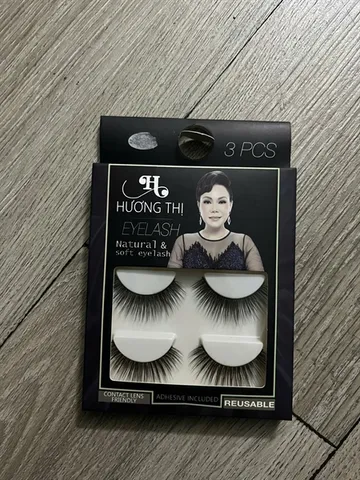 Lông Mi Giả Hương Thị - Bộ 3 Cặp Mi Chồn Tự Nhiên, Trang Điểm Quyến Rũ, Dễ Sử Dụng Cho Mỗi Dịp