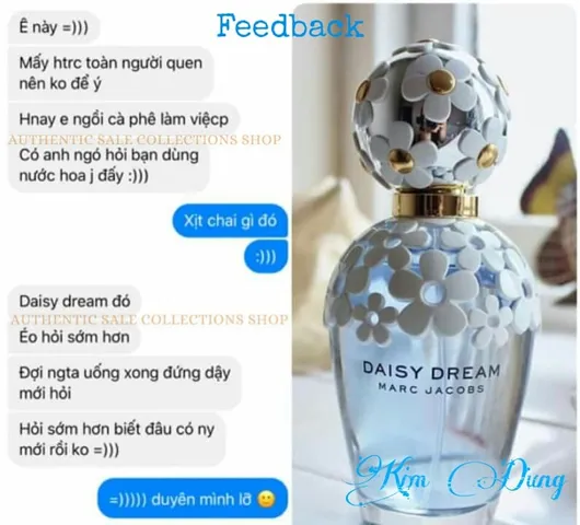 Nước Hoa Nữ Marc Jacobs Daisy Dream 10ml & 100ml - Hương Quả Ngọt Tươi Mát, Phong Cách Nữ Tính Dễ Thương