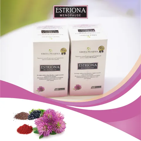 Viên Uống Estriona Hỗ Trợ Mãn Kinh - Giảm Dấu Hiệu Tuổi Tác và Tăng Cường Sức Khỏe Đối Với Phụ Nữ 60 Viên Hỗ Trợ Trẻ Hóa Da