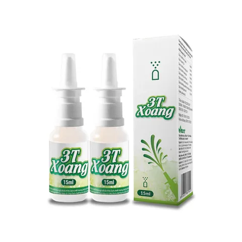 Combo 2 Lọ Xịt Mũi 3T Hỗ Trợ Tắc Nghẹt Sổ Mũi