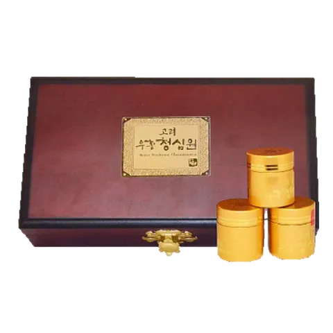 An Cung Ngưu Hoàng Thanh Tâm Bio - Hộp Gỗ 10 Viên, Hỗ Trợ Tăng Cường Sức Khỏe, Giảm Căng Thẳng, Bổ Máu, Hàng Chuẩn Từ Hàn Quốc