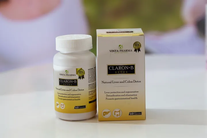 Viên Uống Claron B Detox Úc - Hỗ Trợ Thải Độc Gan và Tiêu Hóa, Silymarin & Chất Xơ Từ Thiên Nhiên, Giúp Duy Trì Sức Khỏe Tổng Quát