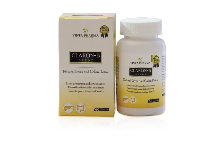 Viên Uống Claron B Detox Úc - Hỗ Trợ Thải Độc Gan và Tiêu Hóa, Silymarin & Chất Xơ Từ Thiên Nhiên, Giúp Duy Trì Sức Khỏe Tổng Quát