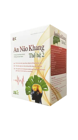Viên Uống An Não Khang - Hỗ Trợ Hoạt Huyết, Cải Thiện Tuần Hoàn Máu Não, Tăng Cường Sức Khỏe Trí Não, 30 Viên