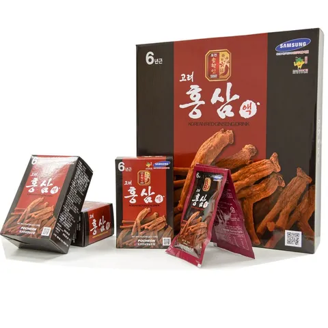 Nước Hồng Sâm Pocheon 30 Gói x 70ml - Giải Pháp Bồi Bổ Sức Khỏe, Sâm 6 Năm Tuổi Từ Hàn Quốc, Hương Vị Thanh Mát