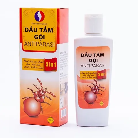 Dầu Tắm Gội Antiparasi Loại Bỏ Chấy Chai 100ml