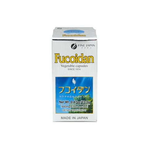 Viên Uống Fucoidan Fine Japan 30 Viên - Hỗ Trợ Tăng Cường Sức Khỏe và Miễn Dịch - Tảo Mekabu & Nấm Agaricus Nhật Bản