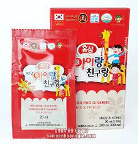 Nước Hồng Sâm Hươu Cao Cổ Cho Trẻ - Bio Hàn Quốc, Bổ Sung Canxi, Hương Hoa Quả Nguyên Chất, Hỗ Trợ Tăng Cường Miễn Dịch, 30 Gói x 20ml