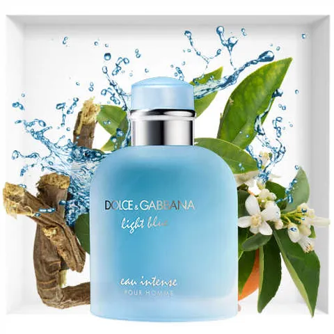 Nước hoa nam Dolce & Gabbana Light Blue Intense - Hương trái cây tươi mát, phong cách phóng khoáng, lưu hương lâu 6-10h
