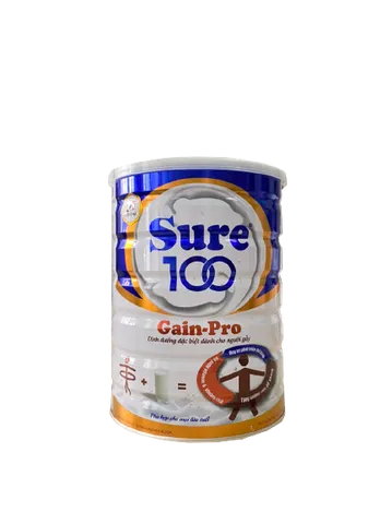 Sữa Sure 100 Gain Pro 900g - Bổ sung dinh dưỡng cho người gầy, tăng cường sức đề kháng và hỗ trợ tăng cân hiệu quả.