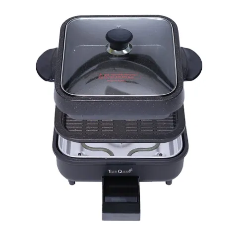 Nồi Lẩu Điện Đa Năng Tiger Queen 2 Trong 1 SQ-2200 - Dung Tích 4.0L, Chức Năng Nấu Đa Dạng, Chống Dính, Tiết Kiệm Điện