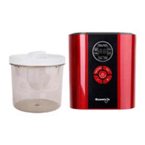 Máy làm sữa chua và pho mát 6 trong 1 Kuvings KGC-712CB 2.0L - Màu đỏ với màn hình LCD và chức năng đa dạng cho gia đình